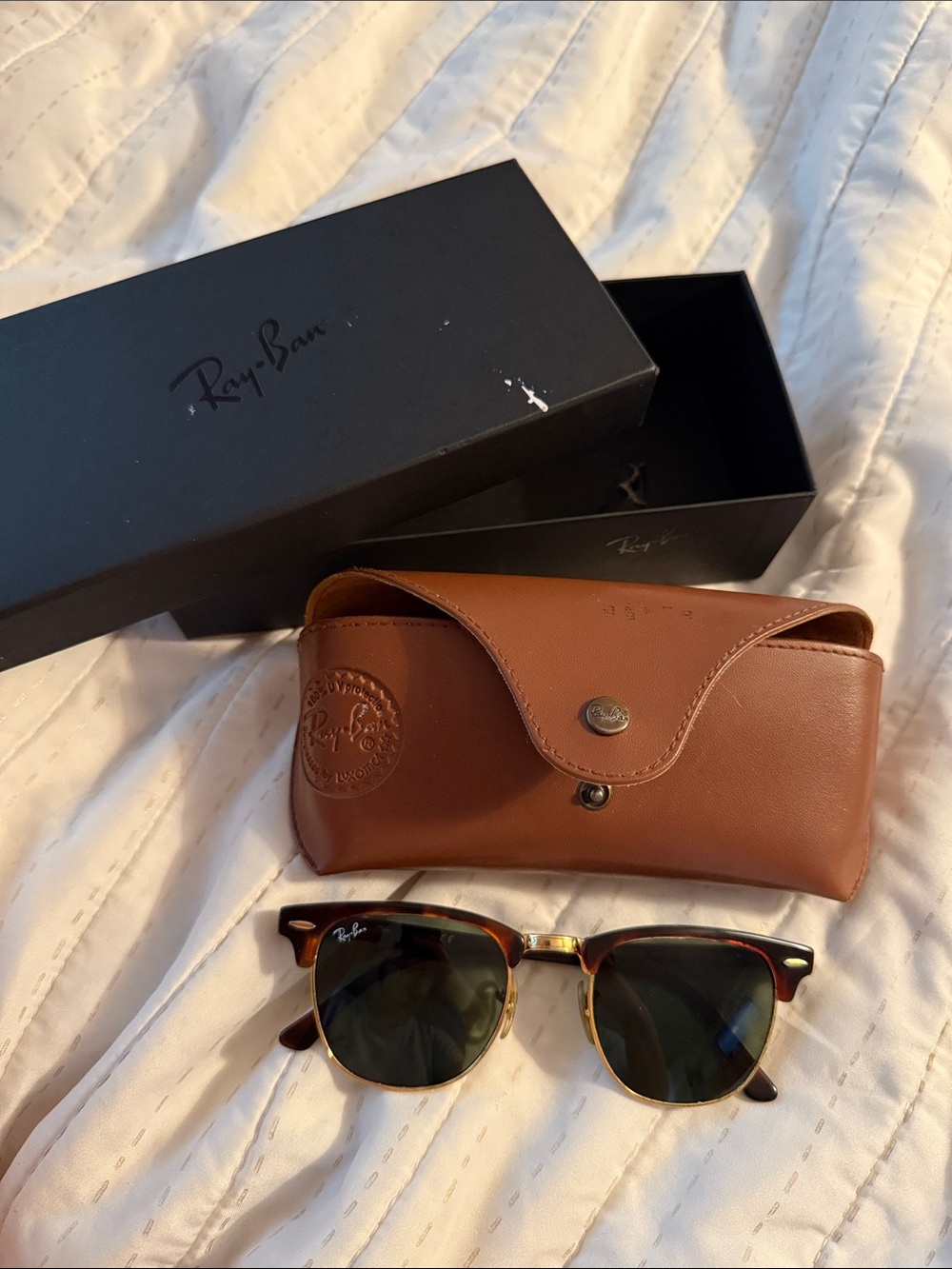 Ray-Ban Clubmaster Sunglasses in Tortoise/Brown